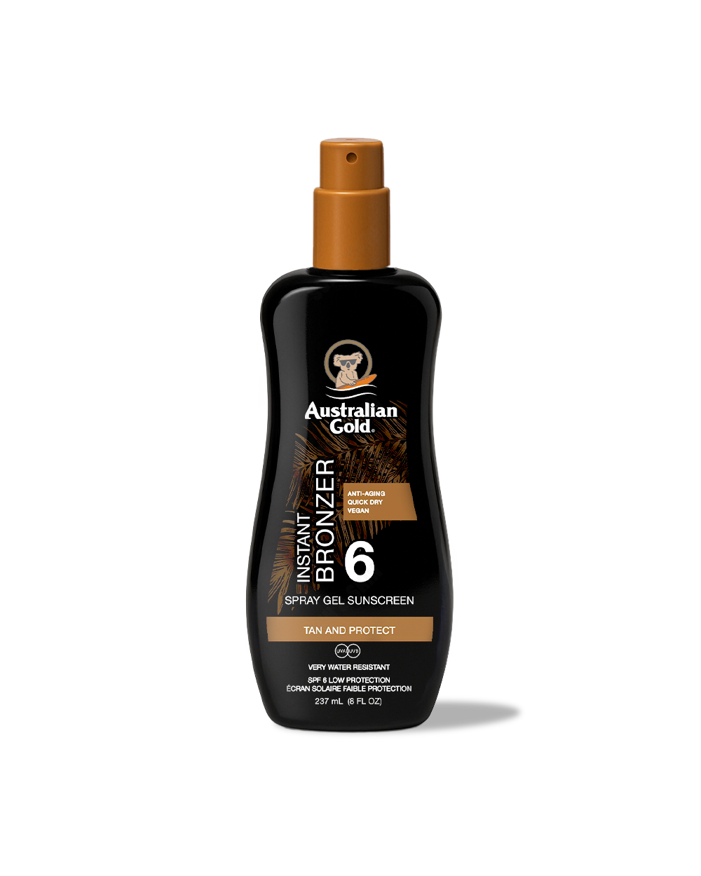 Australian Gold Spray Gel With Instant Bronzer SPF 6 237ml