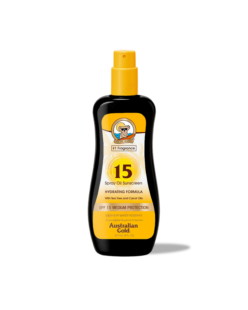 Australian Gold Sun Protection Spray Oil SPF 15 With Carrot Oil 237ml