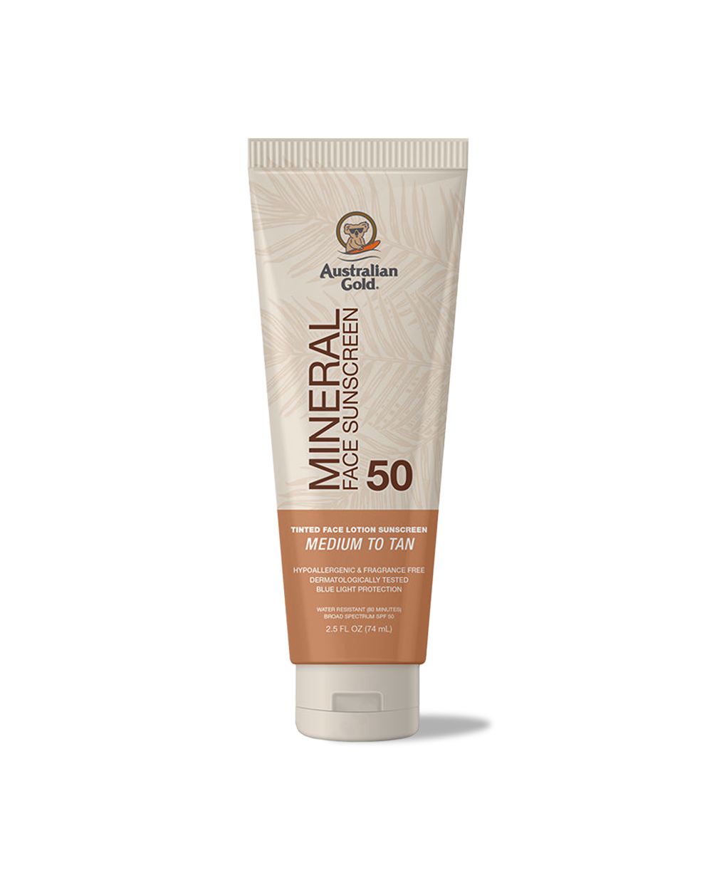Australian Gold Mineral SPF 50 Tinted Face Medium to Tan 88ml
