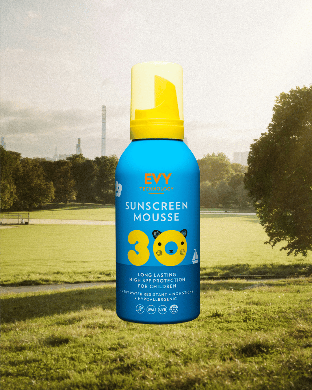 EVY Kids Sunscreen Mousse SPF 30 150ml - 2 Pack Saver