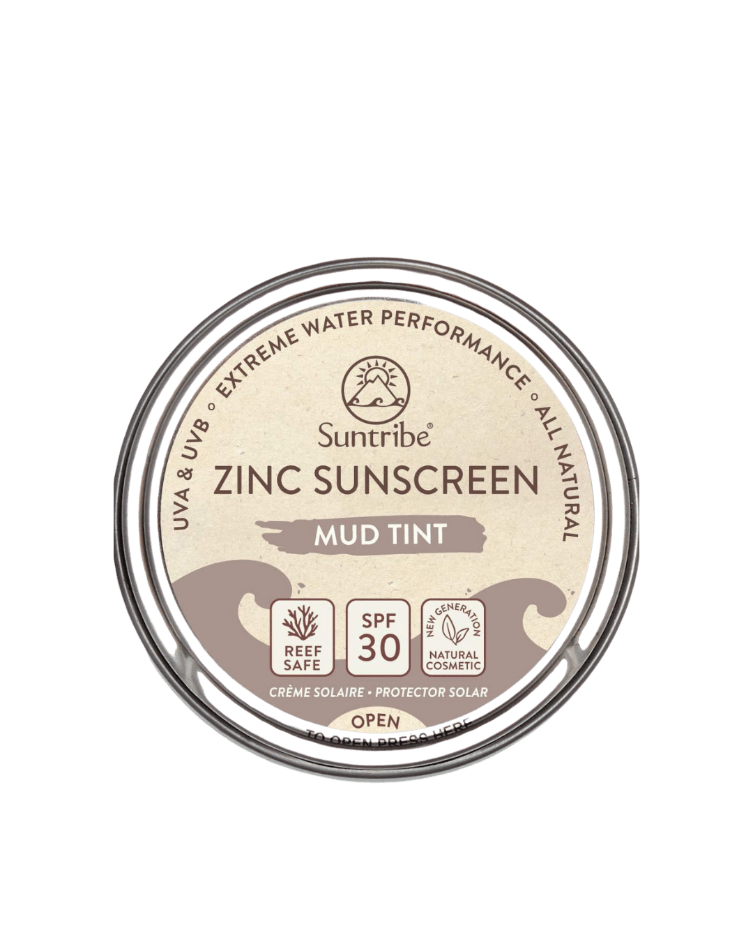 Suntribe Face & Sport Mineral Sunscreen Mud Tint SPF 30 10g