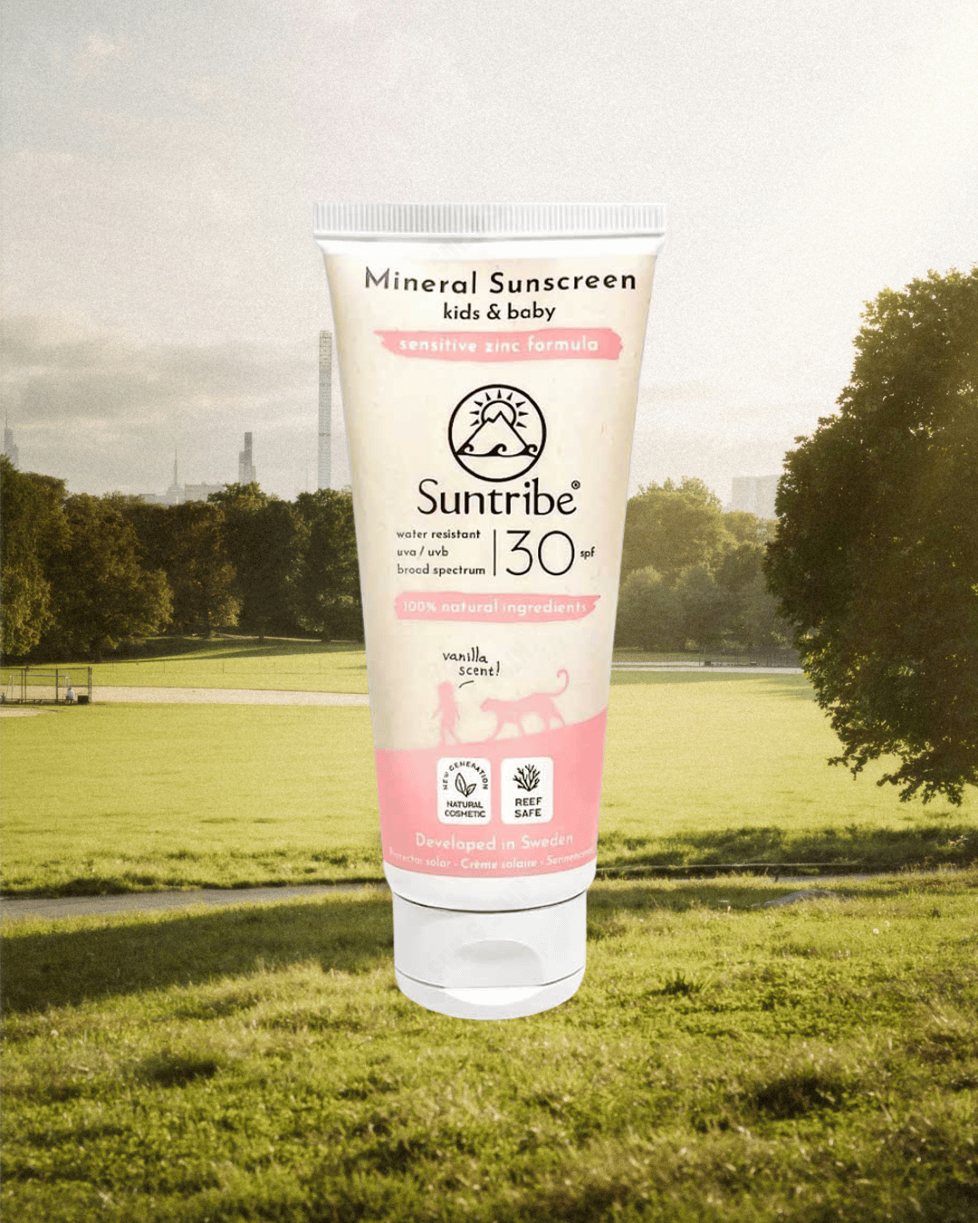 Suntribe Baby & Kids Natural Mineral Sunscreen Lotion SPF 30 100ml - 2 Pack Saver