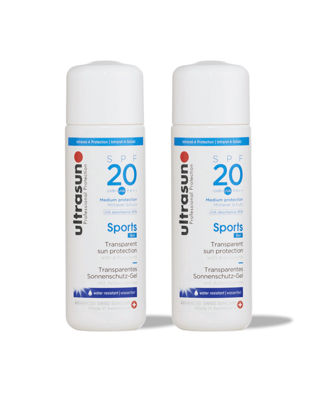 Ultrasun Sports Gel SPF 20 100ml - 2 Pack Saver