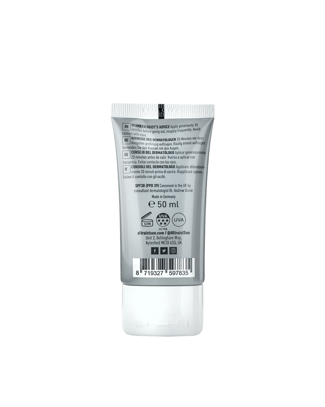 Altruist Face Fluid SPF 30 50ml