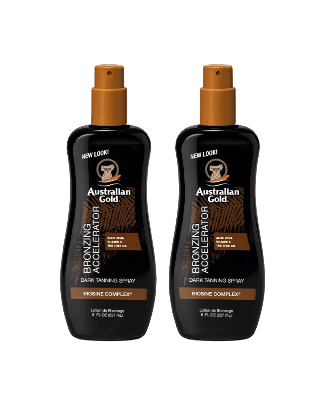 Australian Gold Dark Tanning Accelerator Spray Gel With Instant Bronzer 237ml - 2 Pack Saver
