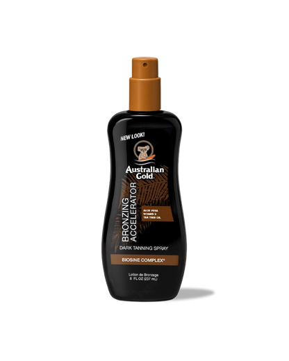 Australian Gold Dark Tanning Accelerator Spray Gel With Instant Bronzer 237ml