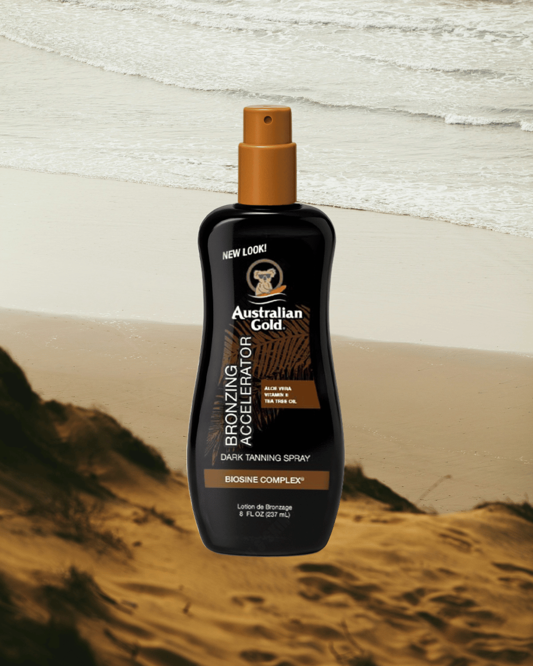 Australian Tan Australian Gold Dark Tanning Accelerator Spray Gel With Instant Bronzer ...