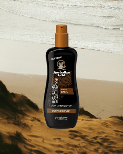 Australian Gold Dark Tanning Accelerator Spray Gel With Instant Bronzer 237ml - 2 Pack Saver