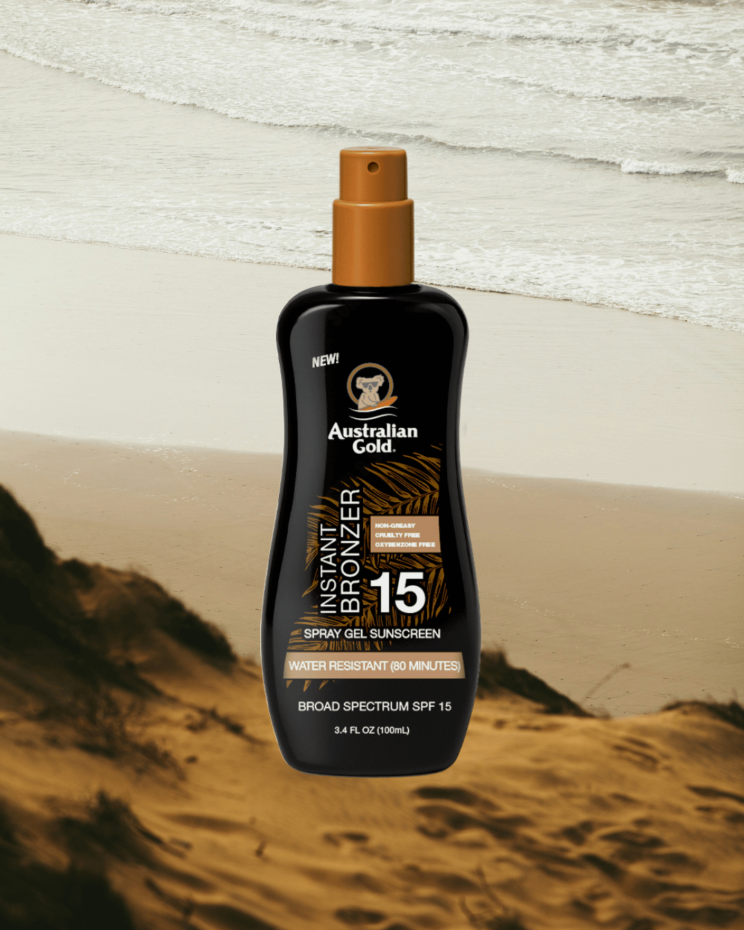 Australian Gold Spray Gel With Instant Bronzer SPF 15 237ml - 3 Pack Saver