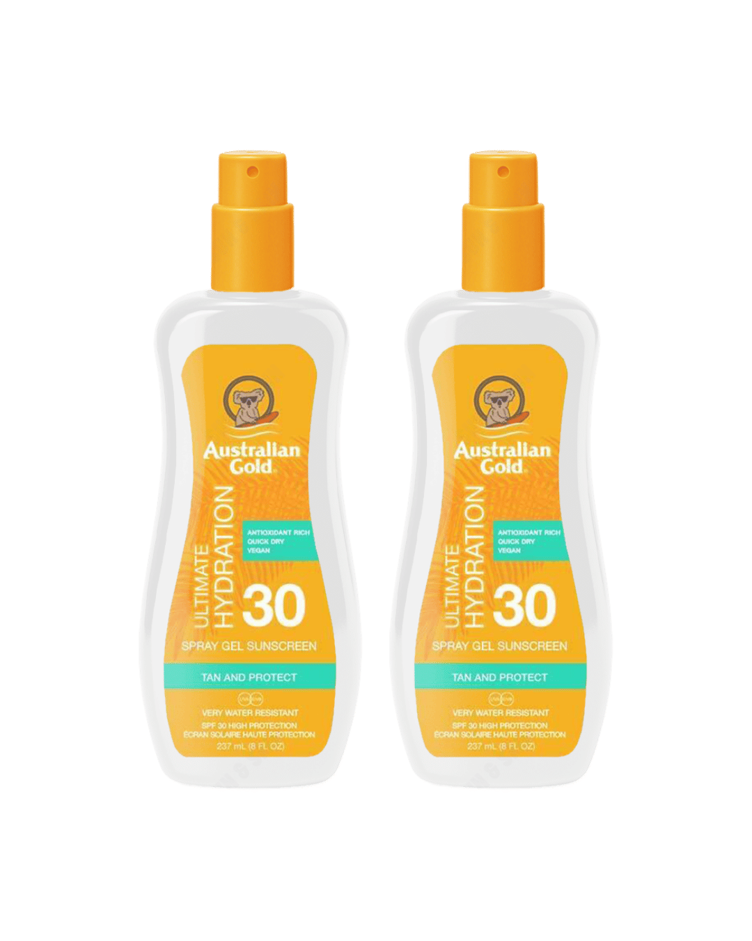 Australian Gold Clear Spray Gel SPF 30 237ml - 2 Pack Saver