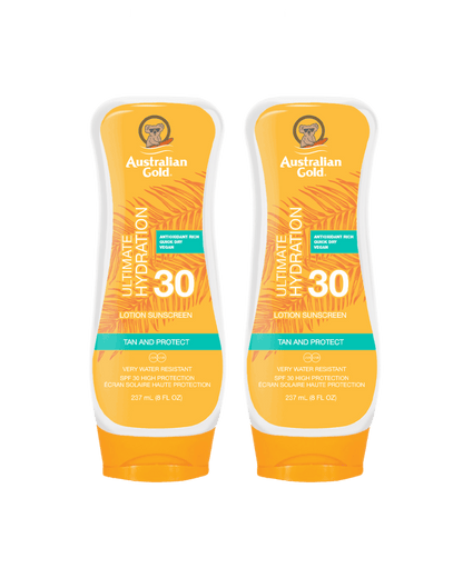 Australian Gold Sunscreen Sun Lotion SPF 30 237ml - 2 Pack Saver