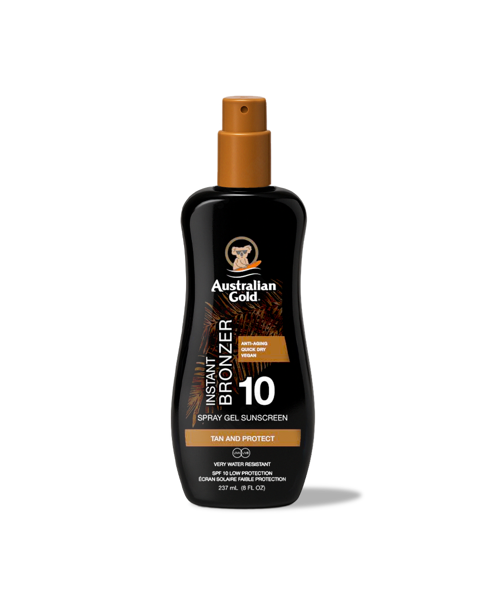 Australian Gold Spray Gel With Instant Bronzer SPF 10 237ml