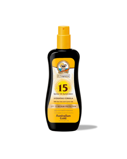 Australian Gold Sun Protection Spray Oil SPF 15 With Carrot Oil 237ml