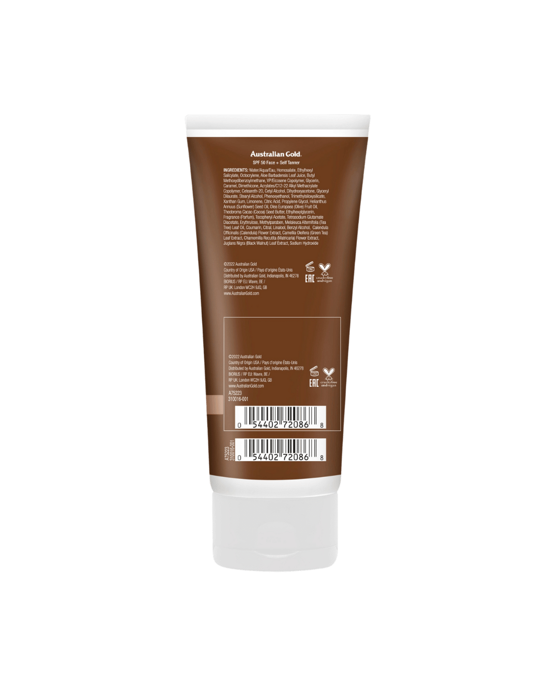 Australian Gold SPF 50 Face With Self Tanner 88ml