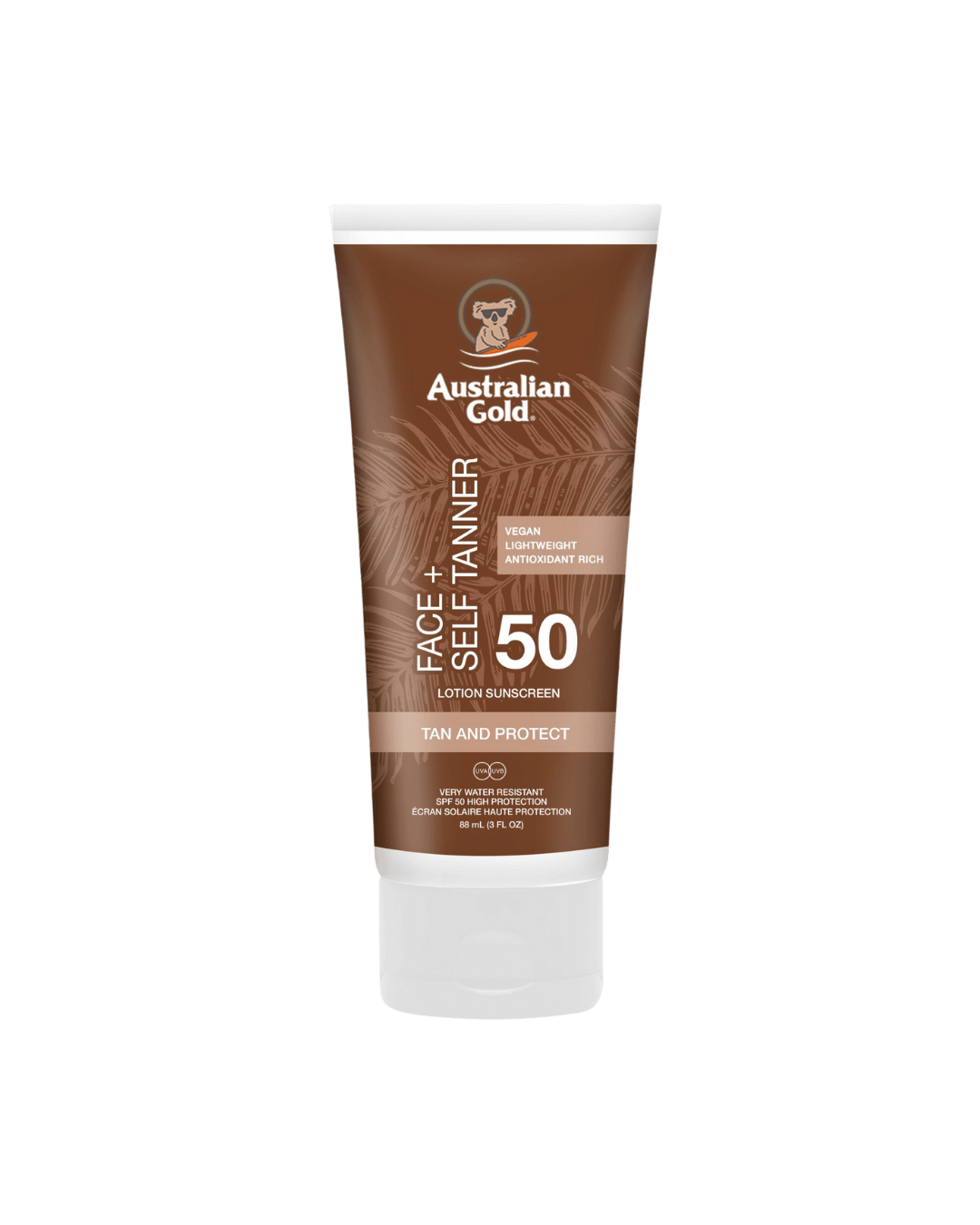 Australian Gold SPF 50 Face With Self Tanner 88ml