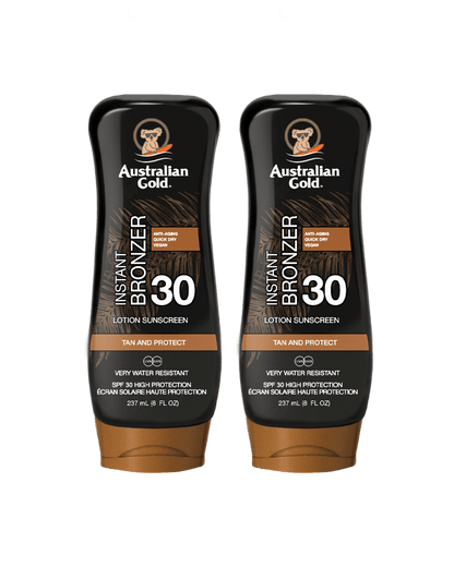 Australian Gold Sun Lotion With Bronzer SPF 30 237ml - 2 Pack Saver