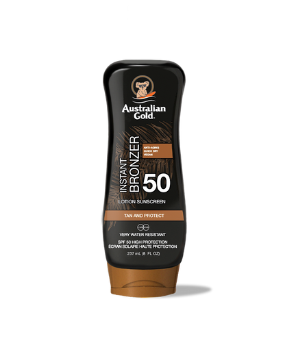 Australian Gold Sun Lotion With Bronzer SPF 50 237ml