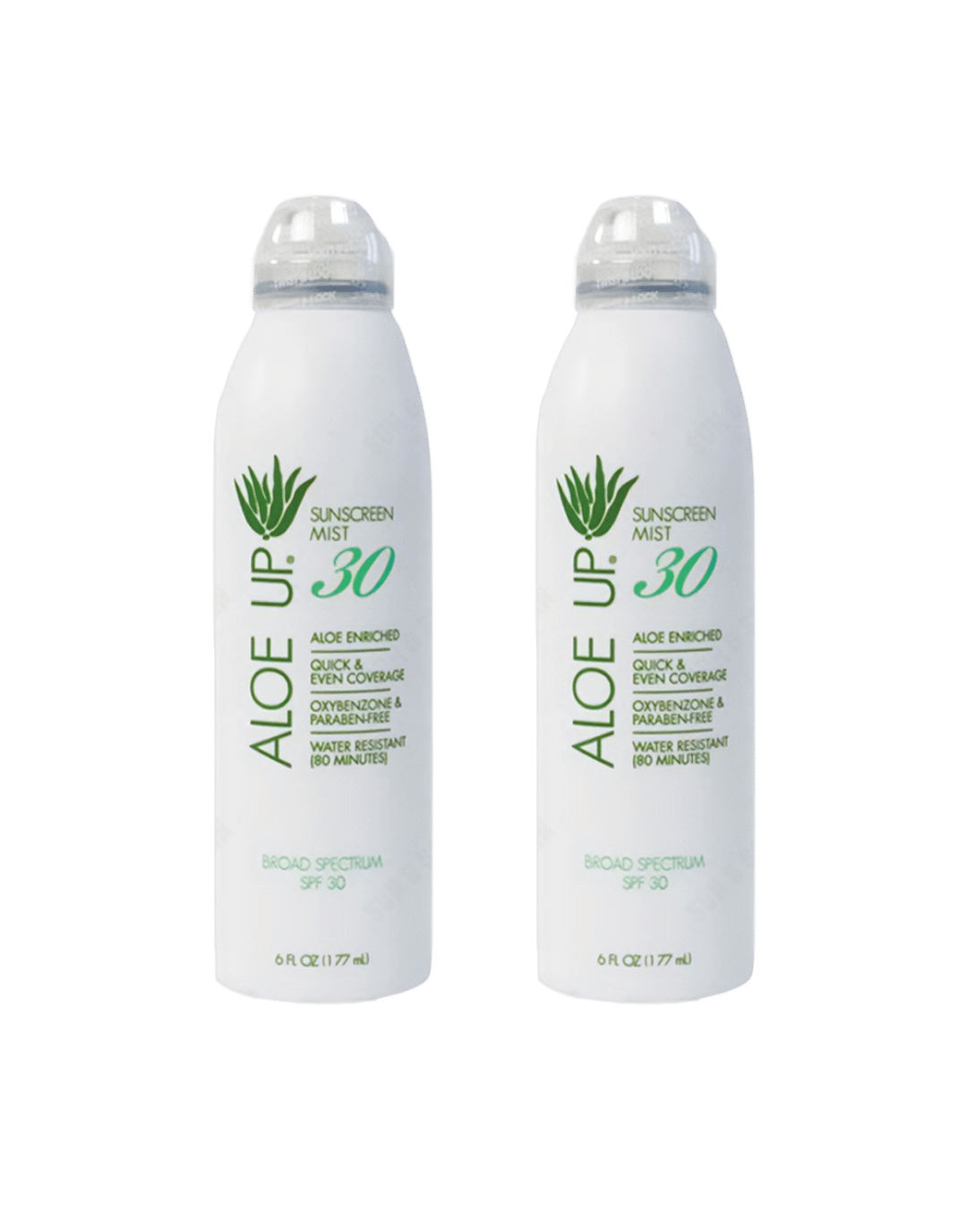Aloe Up Sunscreen SPF 30 Continuous Spray Mist 177ml - 2 Pack Saver