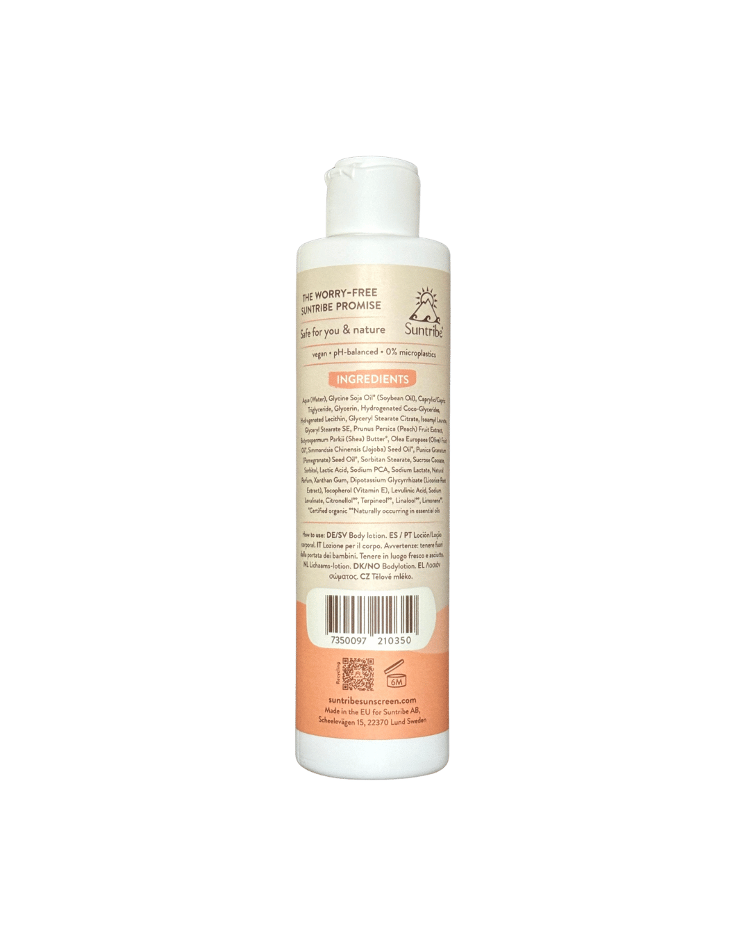 Suntribe Natural Gentle Body Wash Peach Infusion 200ml