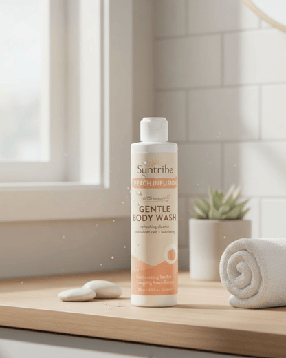 Suntribe Natural Gentle Body Wash Peach Infusion 200ml
