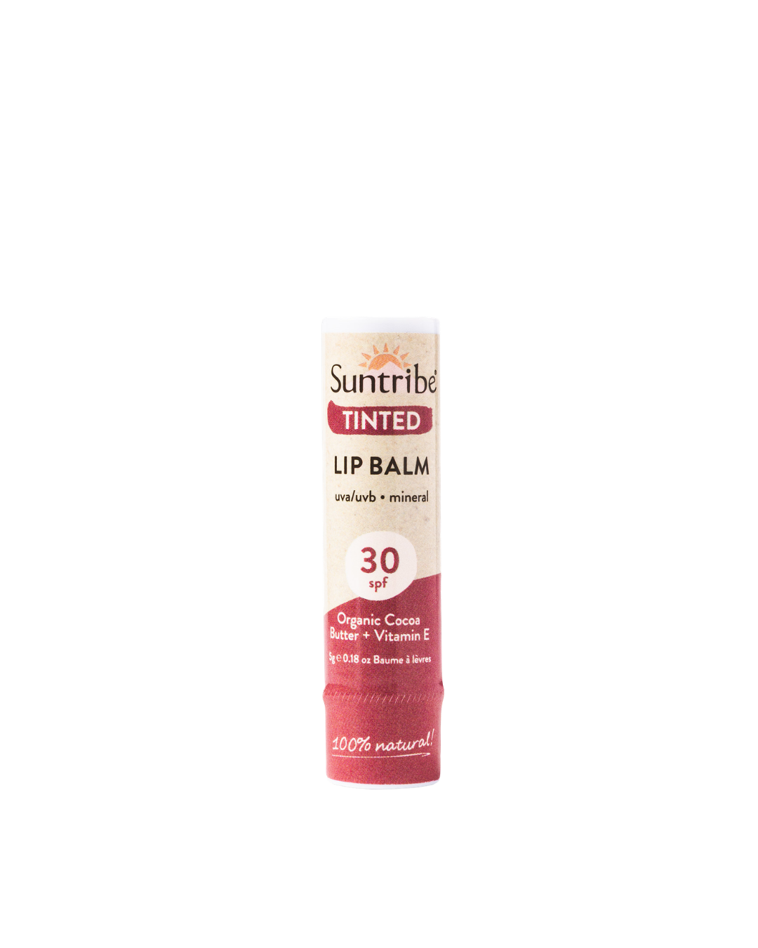 Suntribe Tinted Organic Mineral Lip Balm SPF 30 5g