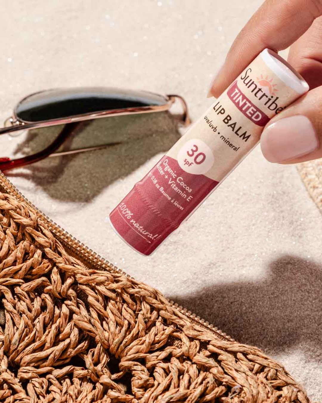 Suntribe Tinted Organic Mineral Lip Balm SPF 30 5g