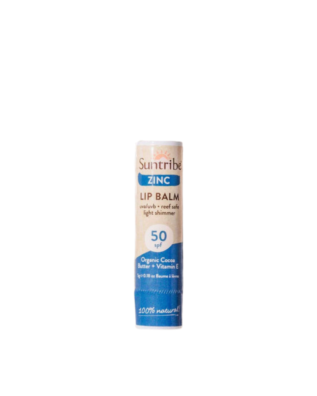 Suntribe Organic Mineral Zinc Lip Balm SPF 50 5g