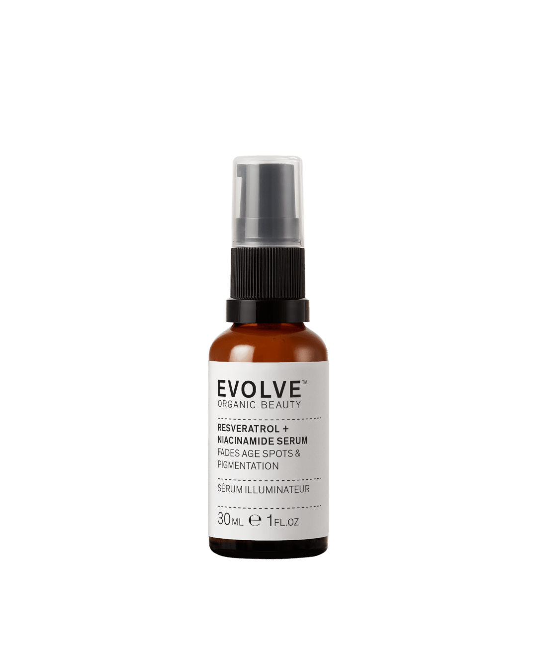 Evolve Organic Beauty Resveratrol + Niacinamide Serum 30ml