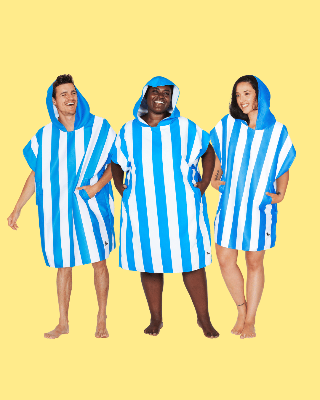 Dock & Bay Adult Poncho Hooded Towel - Bondi Blue