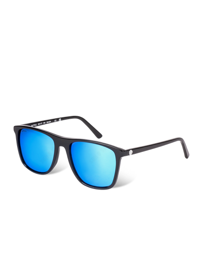 Coral Eyewear Nuttall Sunglasses - Black with Blue Polarised Lens