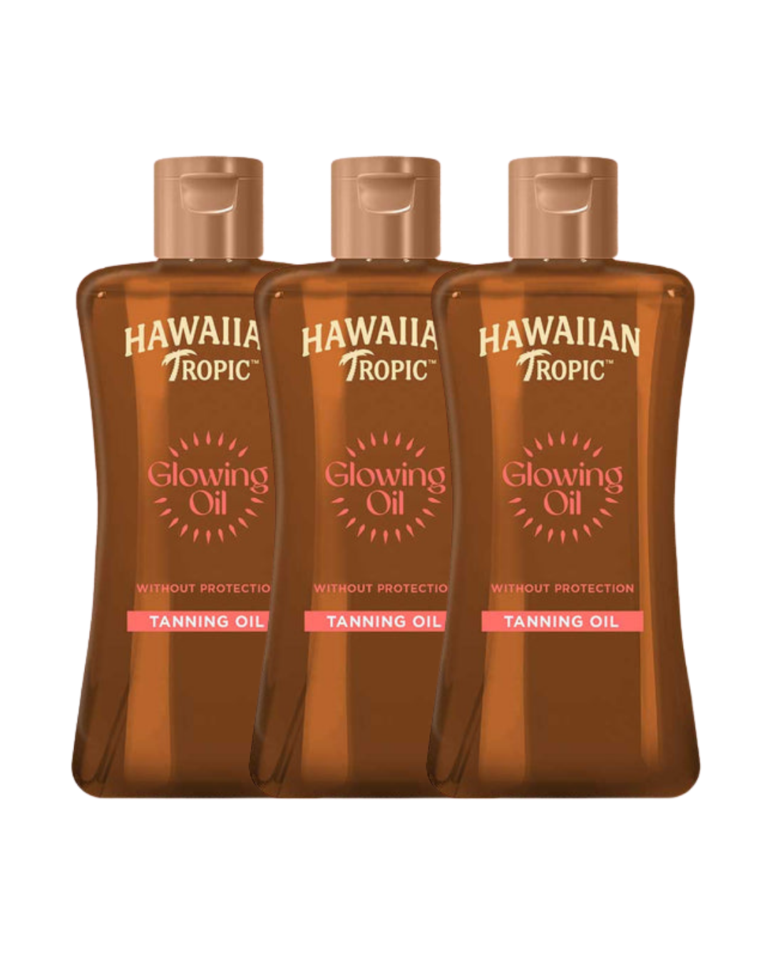 Hawaiian Tropic Glowing Protection Oil 200ml - 3 Pack Saver
