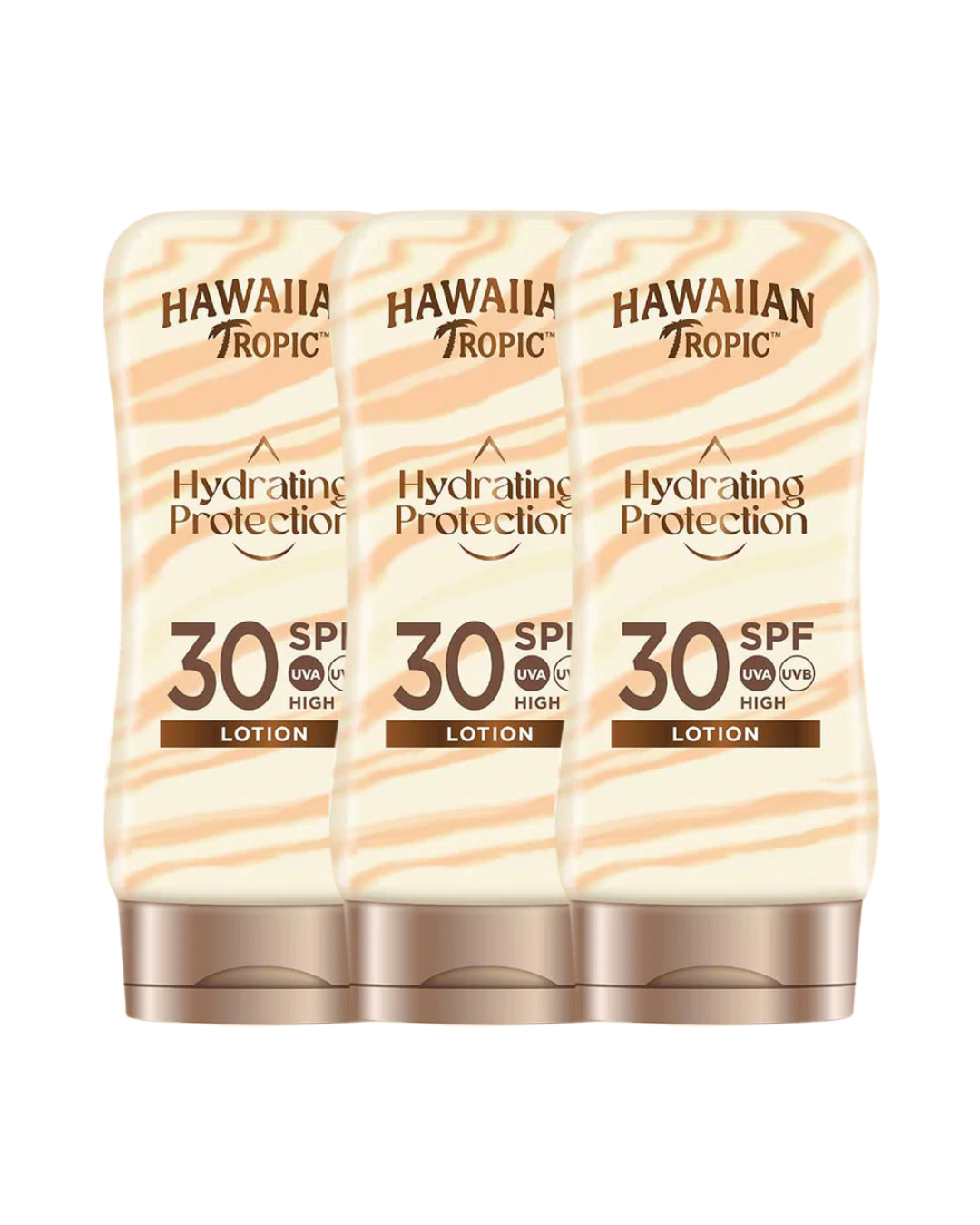 Hawaiian Tropic Hydrating Protection Lotion SPF 30 180ml - 3 Pack Saver