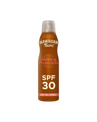 Hawaiian Tropic Glowing Protection Dry Oil Spray SPF30 180ml