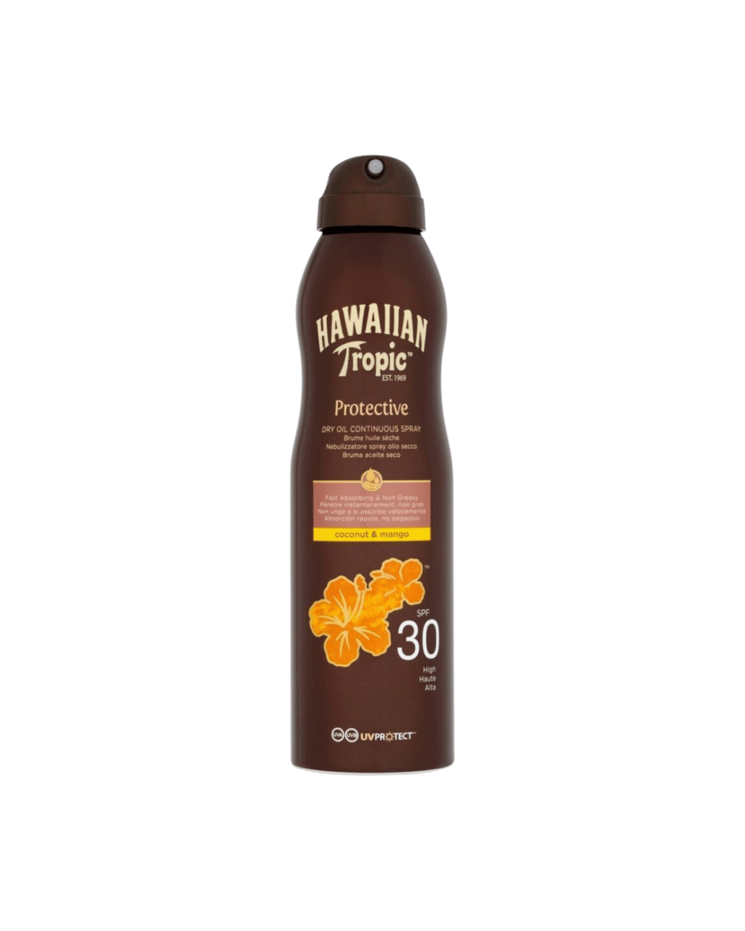 Hawaiian Tropic Glowing Protection Dry Oil Spray SPF30 180ml