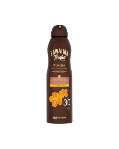 Hawaiian Tropic Glowing Protection Dry Oil Spray SPF30 180ml