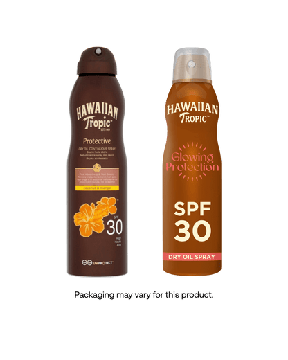 Hawaiian Tropic Glowing Protection Dry Oil Spray SPF30 180ml