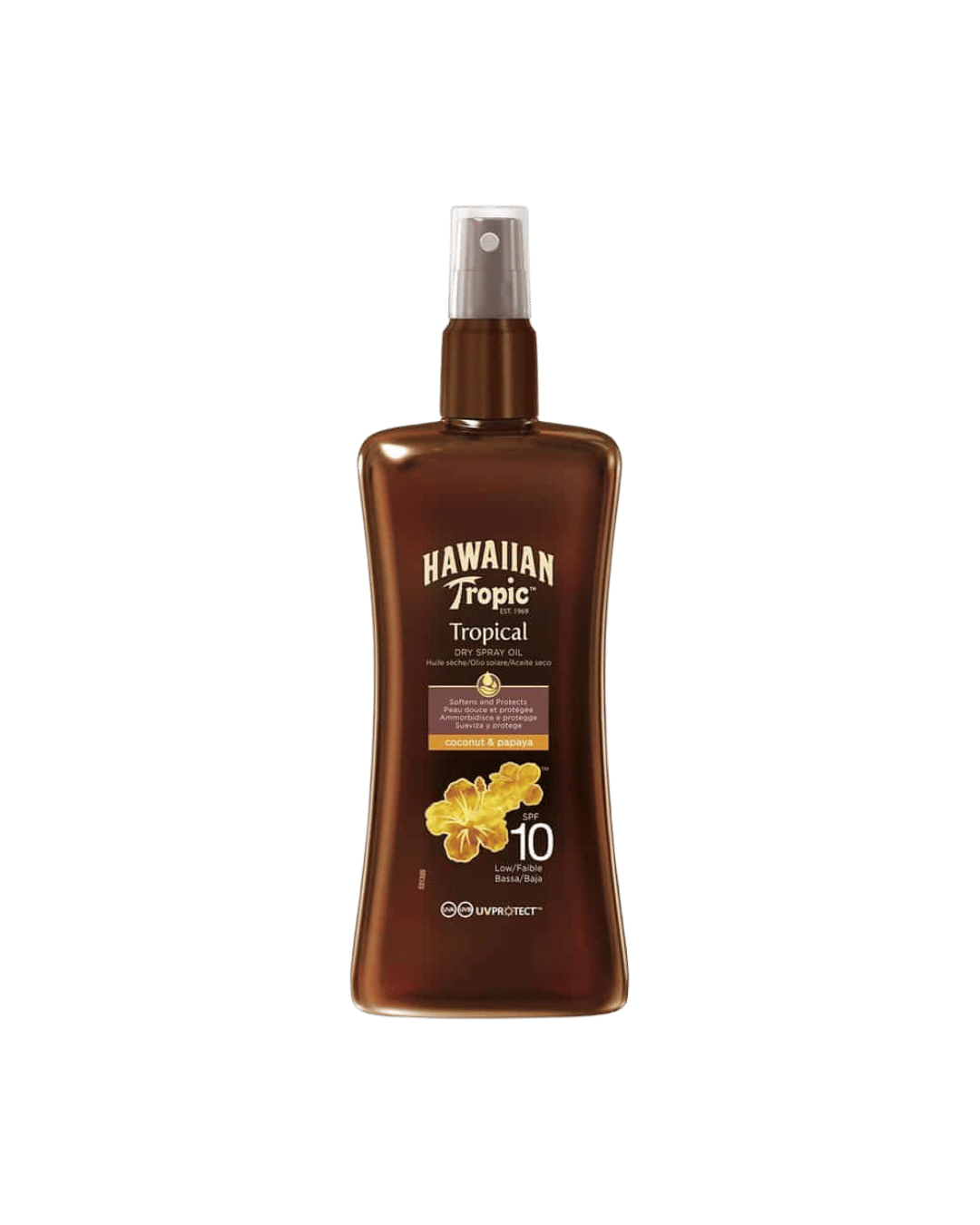 Hawaiian Tropic Protective Dry Spray Sun Tan Oil SPF 10