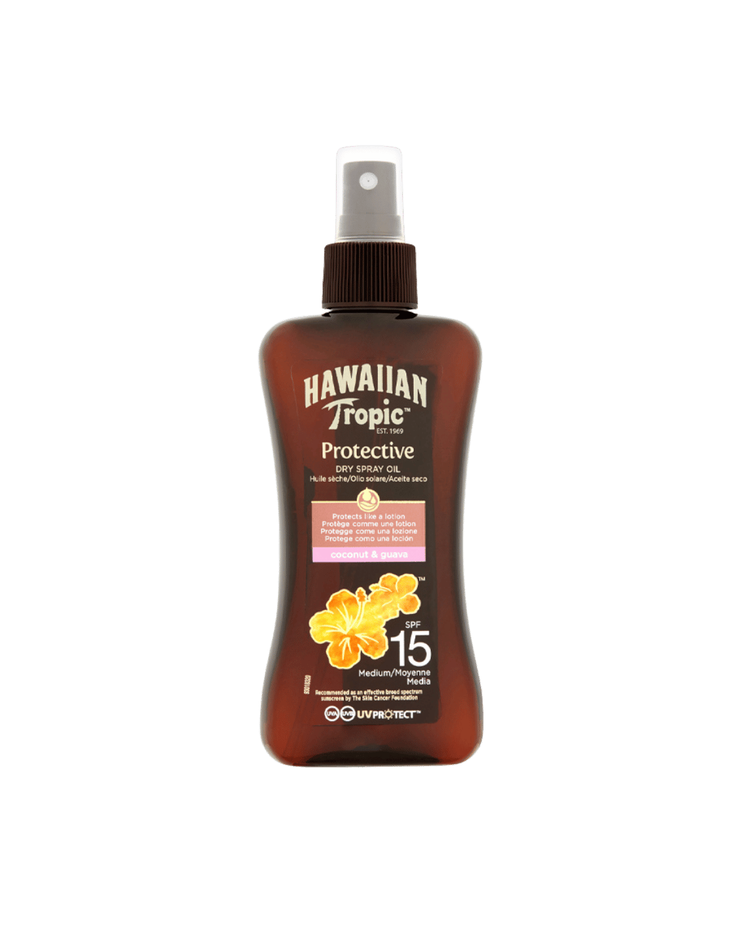 Hawaiian Tropic Glowing Protection Oil Spray SPF 15 200ml