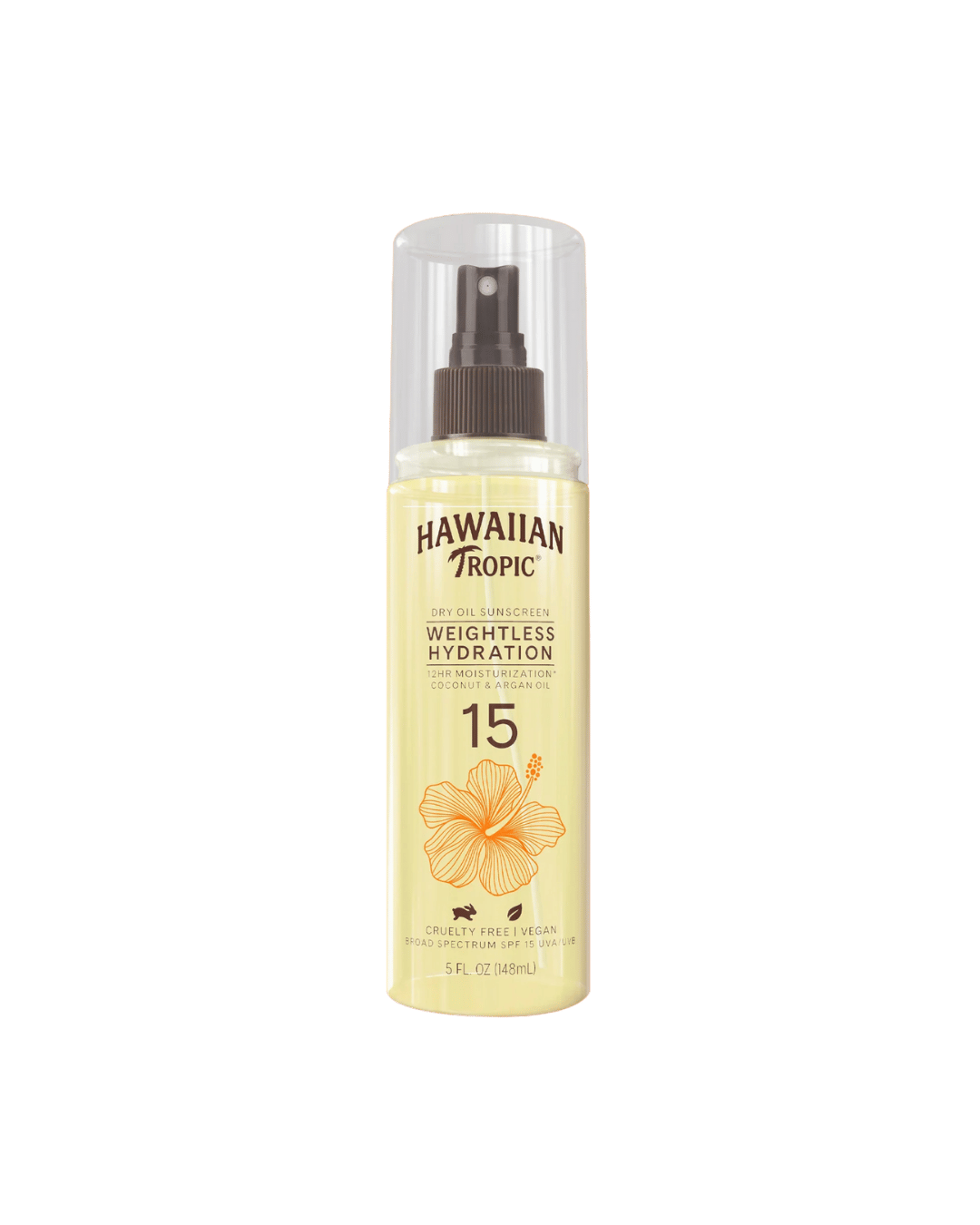 Hawaiian Tropic Weightless Hydration Dry Oil Sunscreen Mist SPF 15 150ml