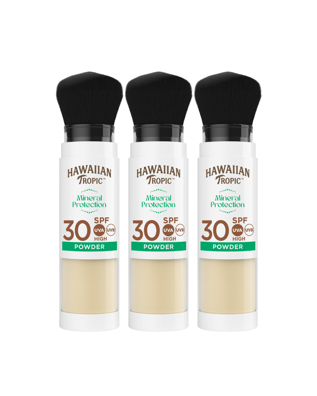 Hawaiian Tropic Mineral Protection Sunscreen Powder SPF 30 30ml - 3 Pack Saver