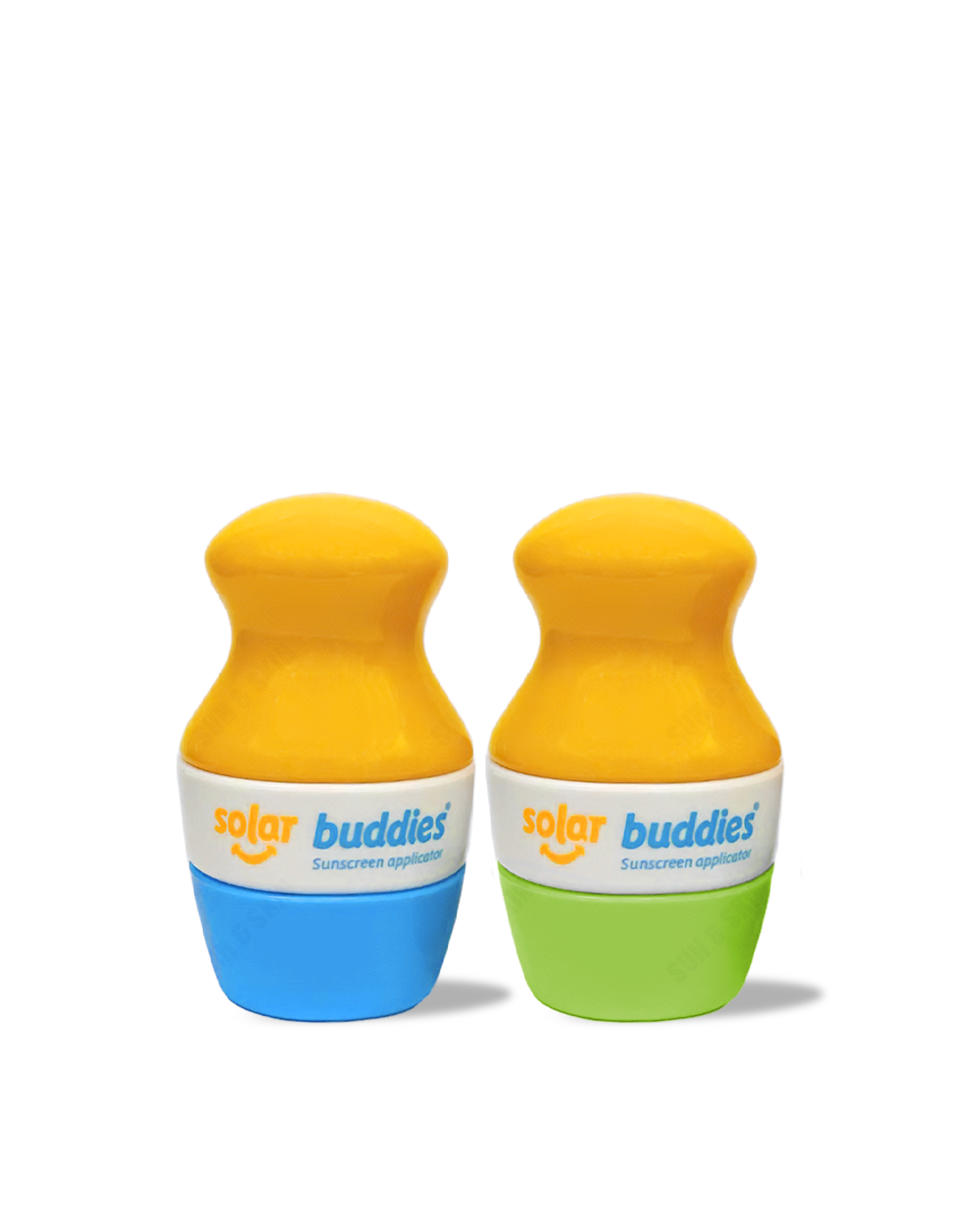 Solar Buddies Refillable Sunscreen Applicator Duo Pack Blue And Green