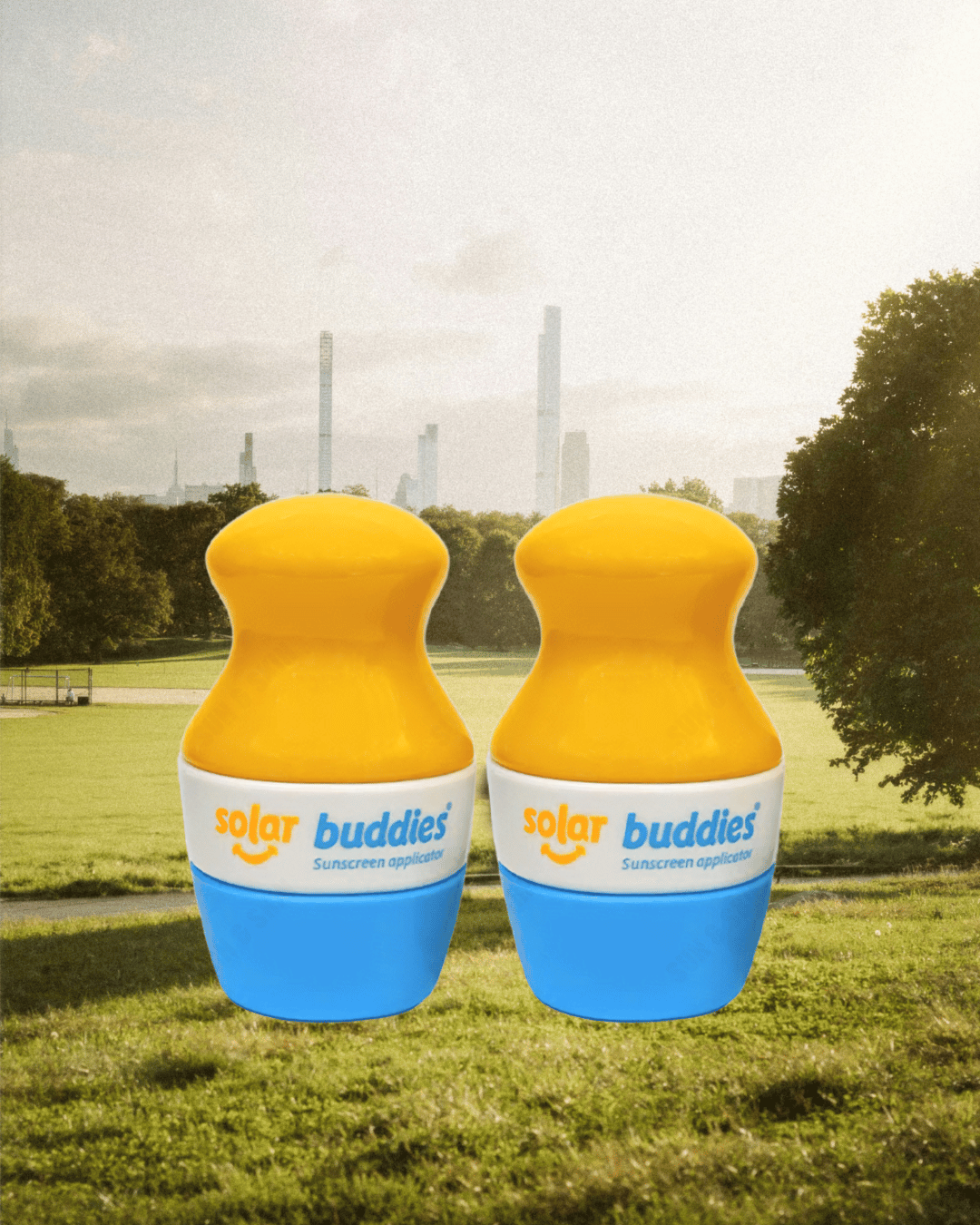 Solar Buddies Refillable Sunscreen Applicator Duo Pack Blue