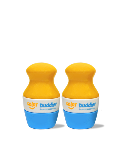 Solar Buddies Refillable Sunscreen Applicator Duo Pack Blue