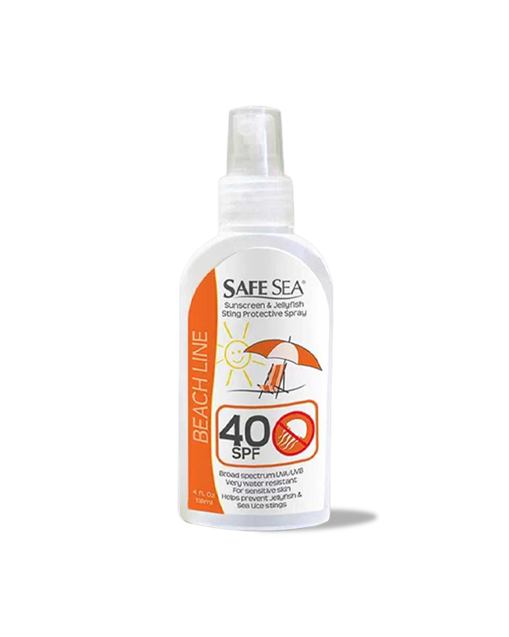 Safe Sea Sunscreen Spray SPF 40 with Jellyfish Sting Protection 120ml