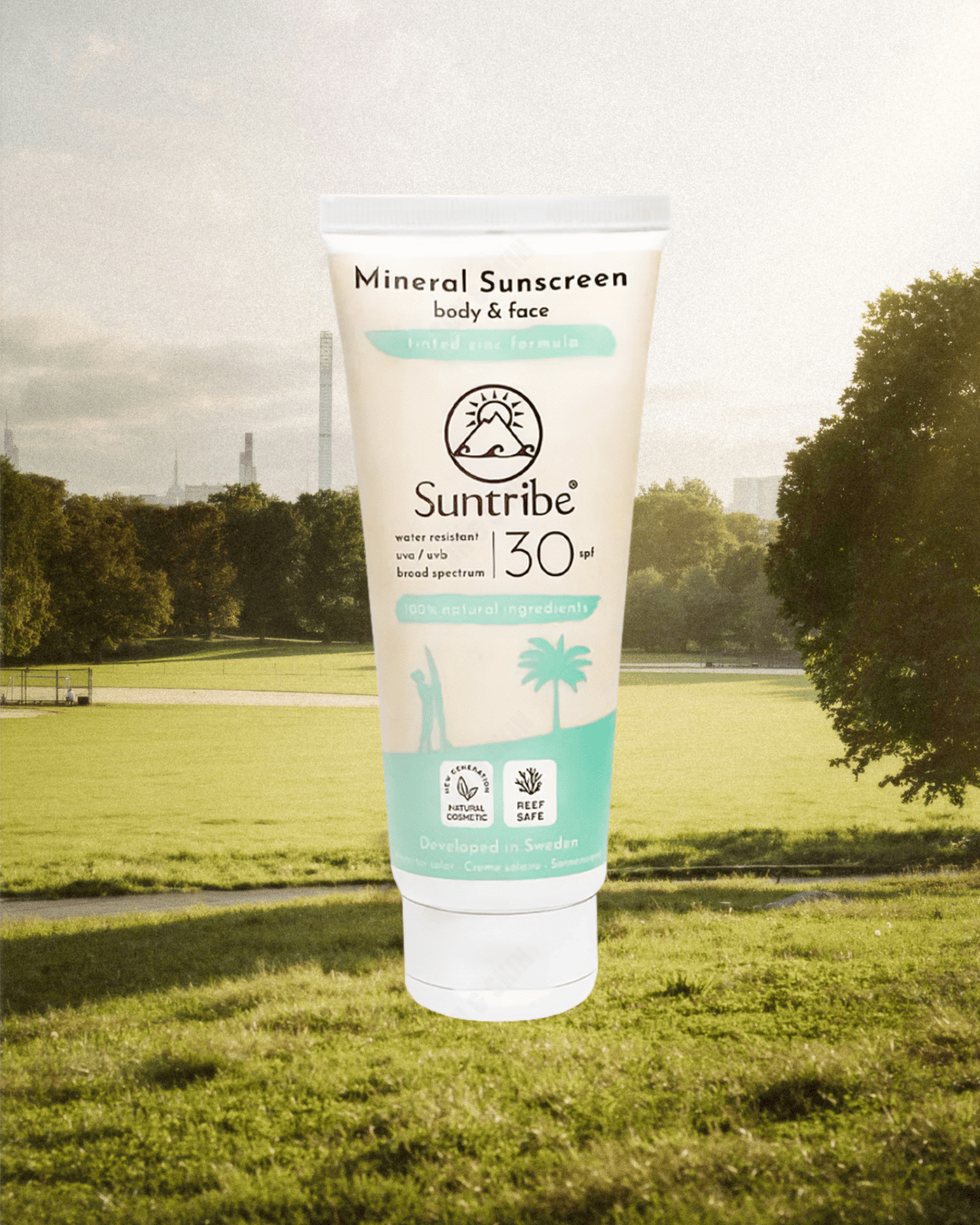 Suntribe Natural Mineral Sunscreen Lotion SPF 30 100ml - 2 Pack Saver