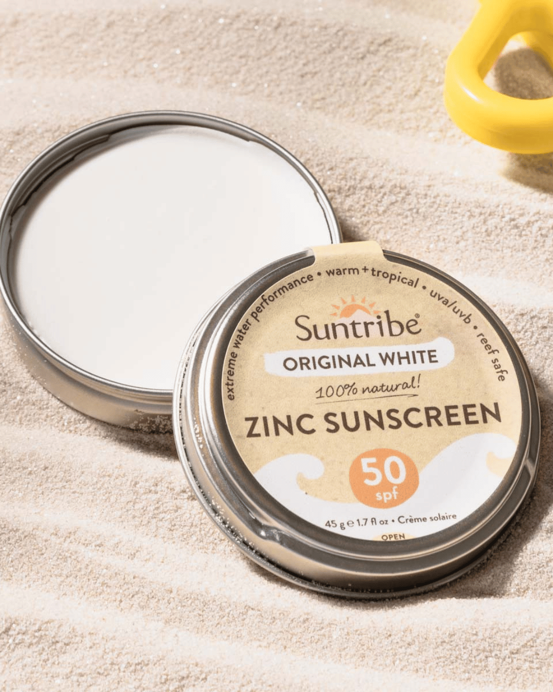 Suntribe Natural Mineral Face & Sport Zinc Sunscreen Original White SPF 50 45g