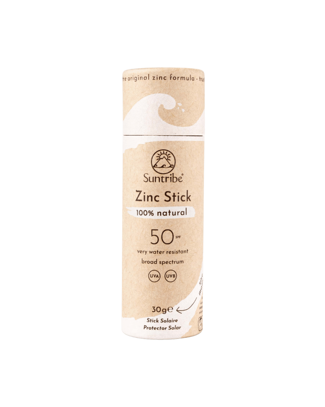 Suntribe Natural Mineral Zinc Sun Stick Original White SPF 30 30g