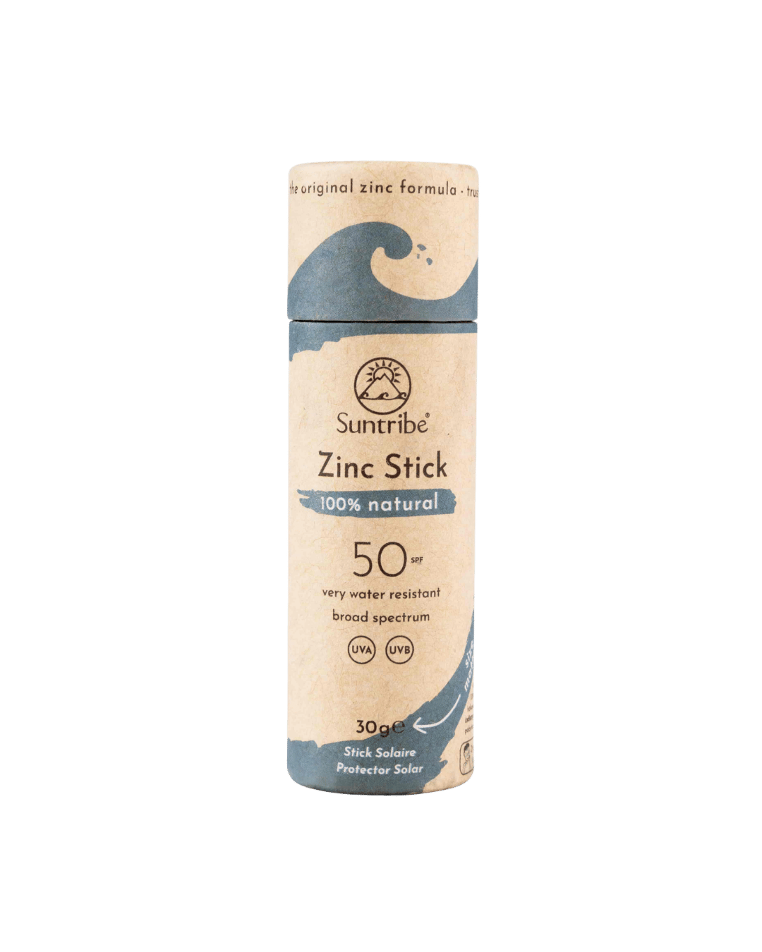 Suntribe Natural Mineral Zinc Sun Stick Ocean Blue SPF 50 30g