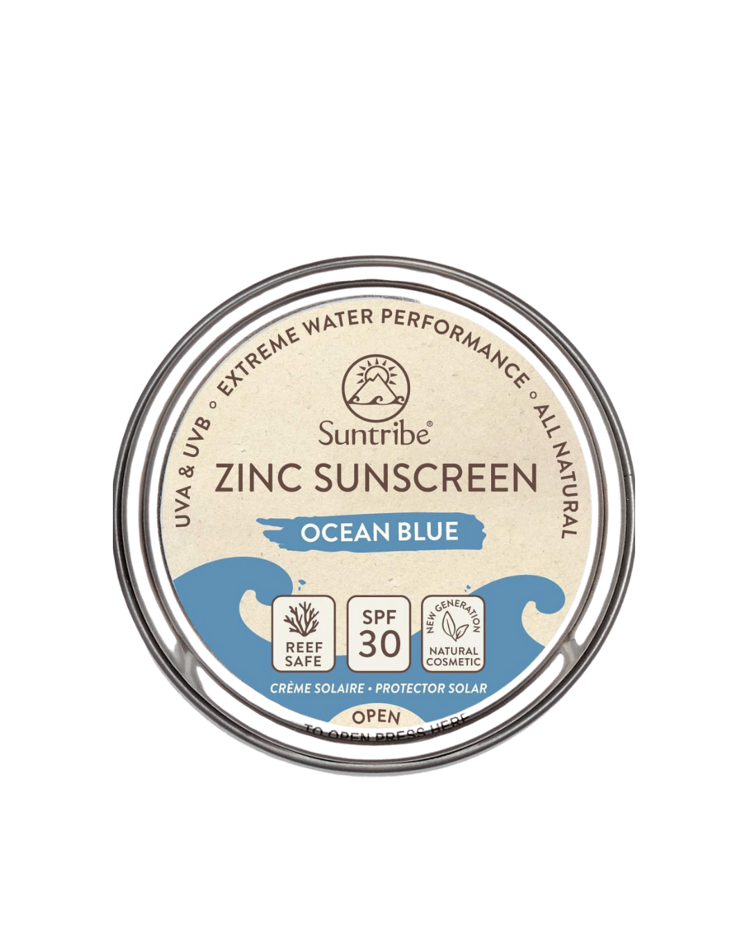 Suntribe Face & Sport Mineral Sunscreen Ocean Blue SPF 30 15g