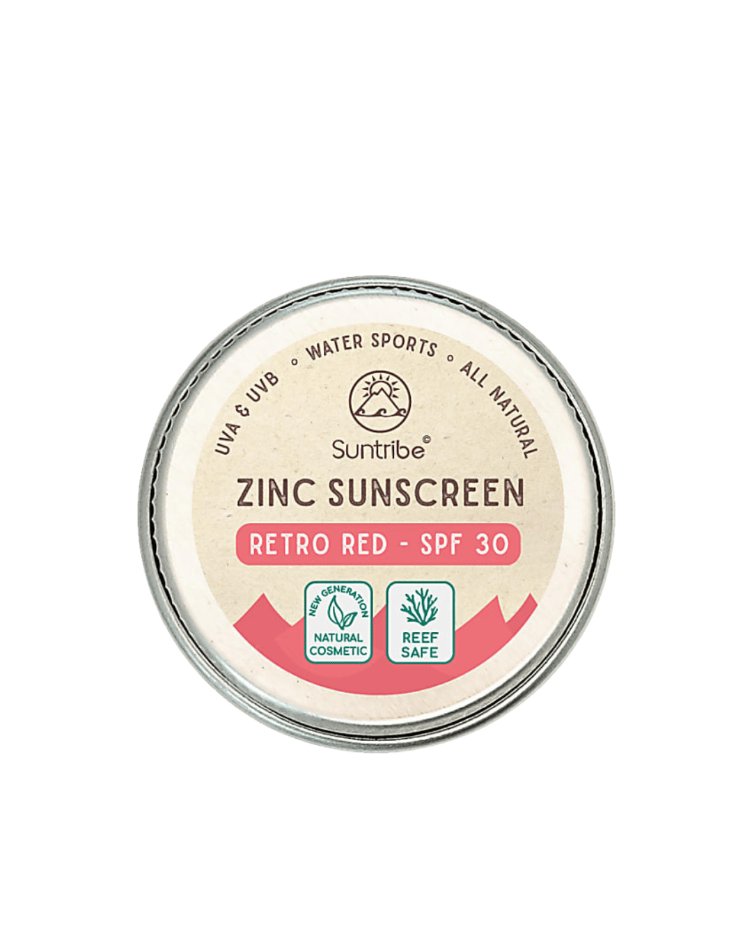 Suntribe Face & Sport Mineral Sunscreen Retro Red SPF 30 10g